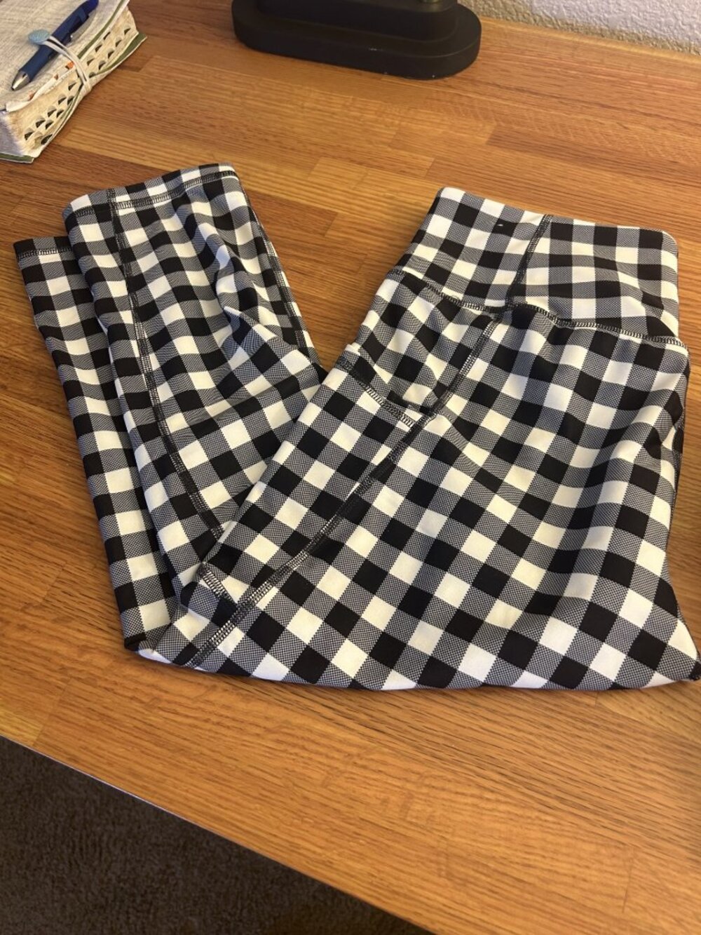 Old Navy Active Powersoft High-Rise Gingham Leggings Size L
